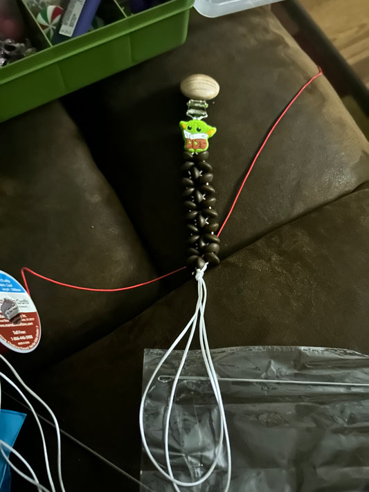Baby Yoda pacifier clip