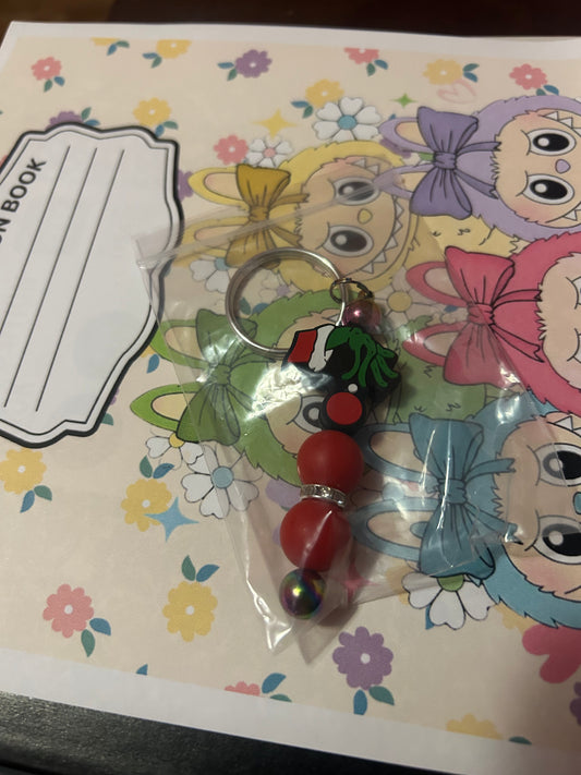 Grinch Hand keychain bar