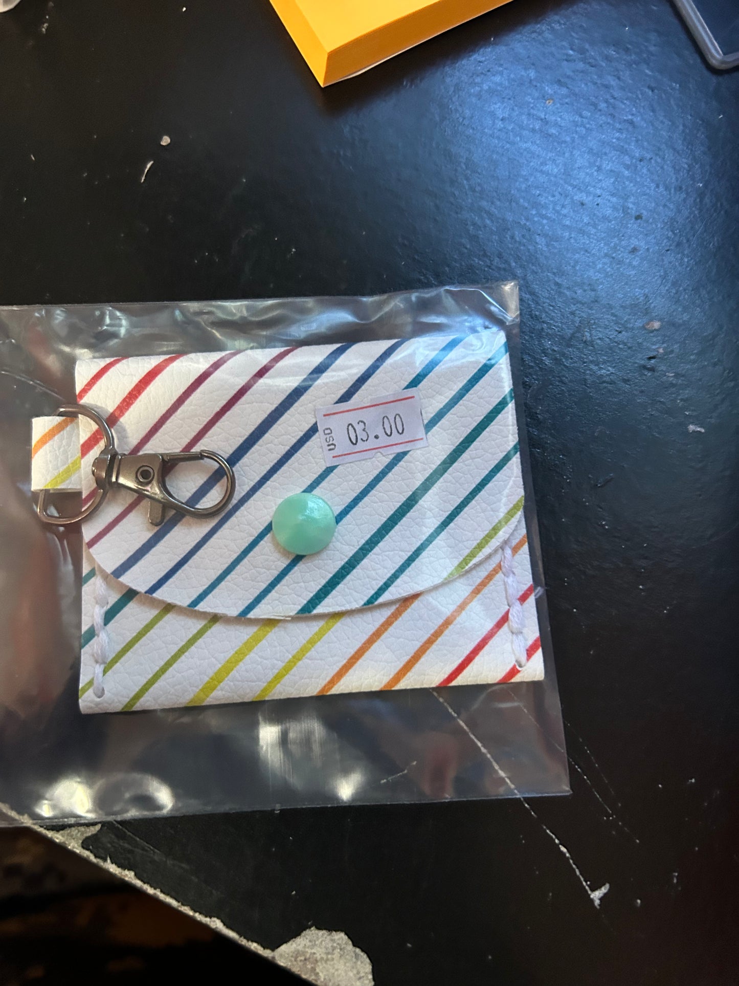 Stripes 2 coin purse